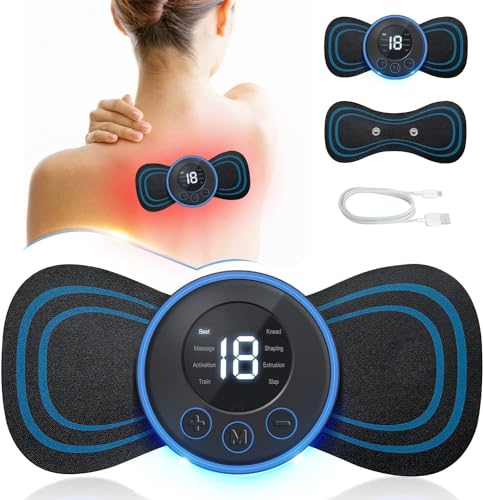 Wireless EMS Mini Body Massager – Portable Butterfly Massager for Blood Circulation & Pain Relief