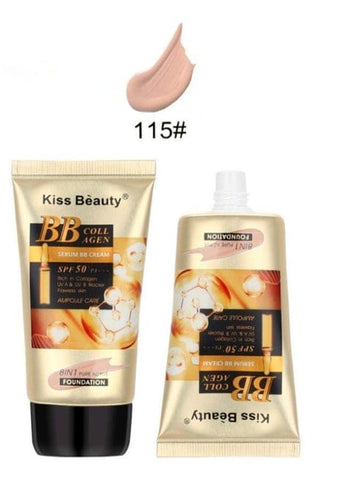 8 in 1 BB Collagen Foundation – All-in-One Makeup & Skincare with Whitening, Brightening, Moisturizing, Anti-Aging, UV Protection, Concealing & Long-Lasting Coverage - 110