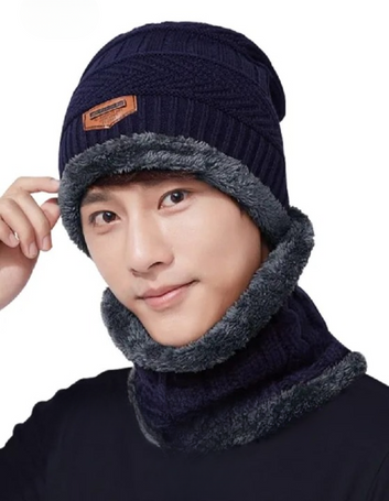 Wool Cap With Neck Warmer